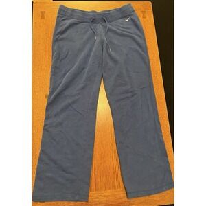 Nike Women's Royal Blue Phoenix Fleece High Waisted Wide Leg Sweatpants Size XL